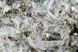 Quartz Crystals With Gleaming Pyrite & Sphalerite - Peru #86999-3